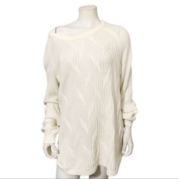 Sonoma Cream Trellis Print Sweater Sz-Xtra Large
